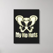 Heupvervanging Herstel Gift Nieuwe gewrichtschirur Canvas Afdruk (Voorkant)