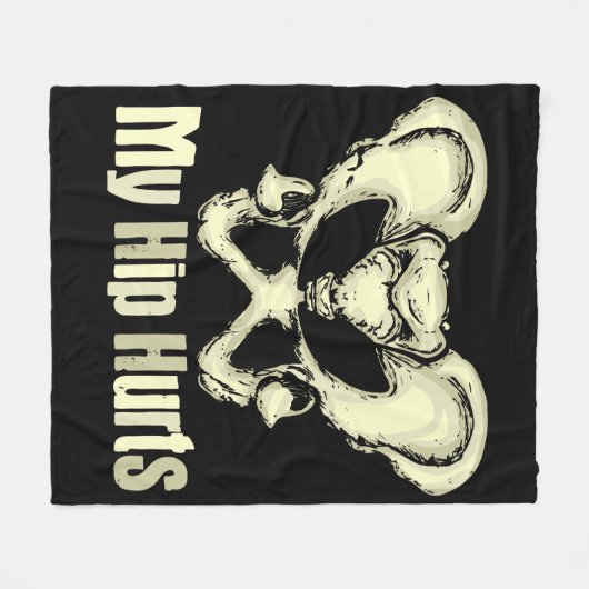 Heupvervanging Herstel Gift Nieuwe gewrichtschirur Fleece Deken (Voorkant (Horizontaal))