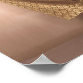 Heupvrouw in gouden disco dansen poster (Hoek)