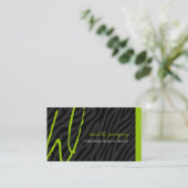 Heupzebra Afdrukmonogram Visitekaartjes (Staand voorkant)