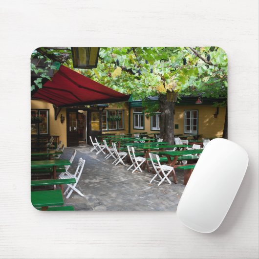 Heuriger bij het malen muismat (Met muis)