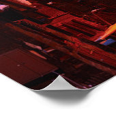 Heuschober in alt-Zermatt bei Abenddämmerung Poster (Hoek)