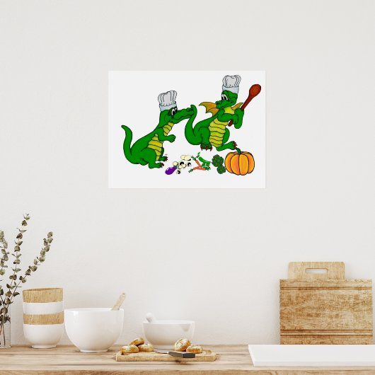 Heute werde ich kochen poster (Keuken)