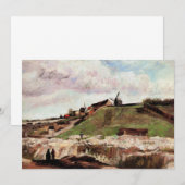 Heuvel van Montmartre met steengroeve door Vincent (Voorkant / Achterkant)