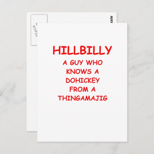 heuvelachtig briefkaart (Voorkant / Achterkant)