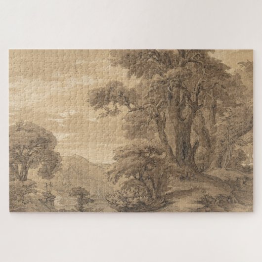 heuvelachtig landschap Georg Heinrich Busse Legpuzzel (Horizontaal)