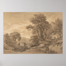 heuvelachtig landschap Georg Heinrich Busse