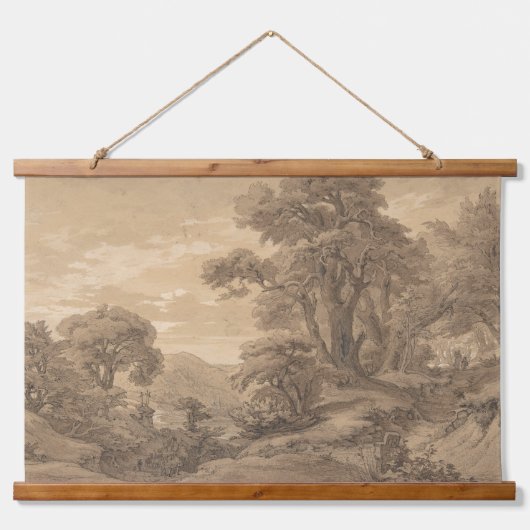 heuvelachtig landschap | kunstdruk. 0022 hangend wandkleed (Voorkant)