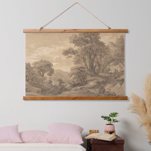 heuvelachtig landschap | kunstdruk. 0022 hangend wandkleed (Slaapkamer)