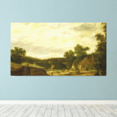 Heuvellandschap, Pieter Stalpaert, 1635 Canvas Afdruk (Insitu (Houten vloer))