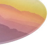 Heuvellandschap Regenboogkleuren Snijplank (Hoek)