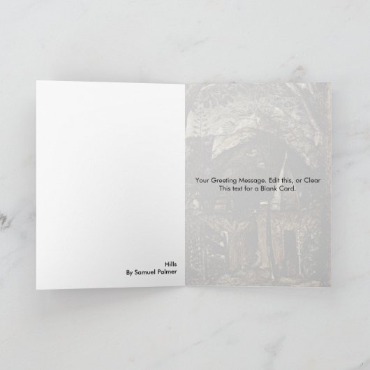 Heuvels door Samuel Palmer Kaart (Binnen)