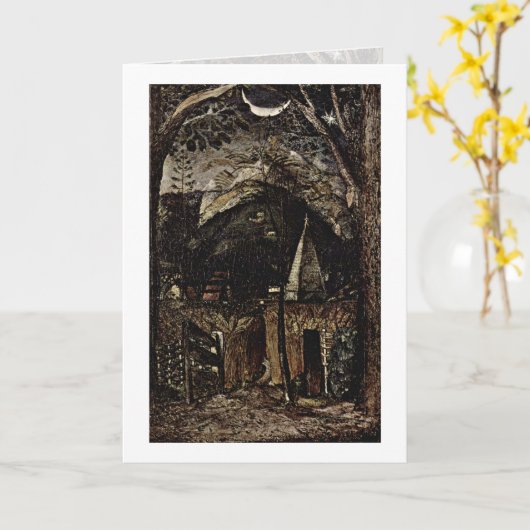 Heuvels door Samuel Palmer Kaart (Gele Bloem)