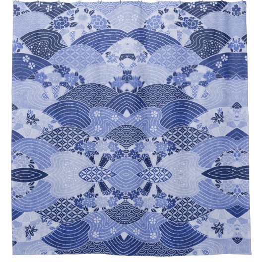  heuvels en rivieren douchegordijn (Voorkant)