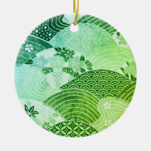  heuvels en rivieren keramisch ornament