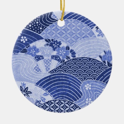  heuvels en rivieren keramisch ornament (Voorkant)