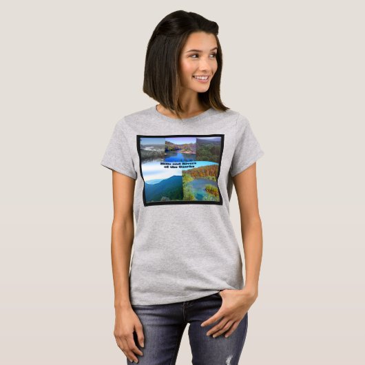 Heuvels en rivieren van de Ozarks Vrouwen T-shirt (Voorkant volledig)