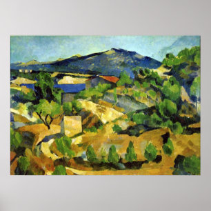 Heuvels in de Franse Provence - Paul Cezanne Poster