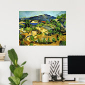 Heuvels in de Franse Provence - Paul Cezanne Poster (Thuiskantoor)