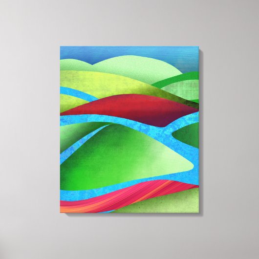 Heuvels Op Ijs Canvas Afdruk (Voorkant)