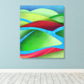 Heuvels Op Ijs Canvas Afdruk (Insitu (Houten vloer))