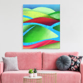 Heuvels Op Ijs Canvas Afdruk (Insitu (Woonkamer))