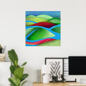 Heuvels Op Ijs Poster (Thuiskantoor)