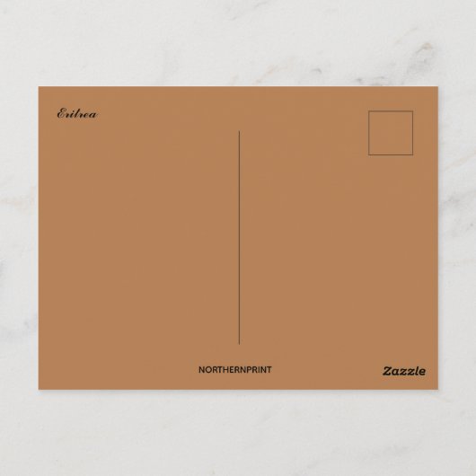 Heuvels van Eritrea Briefkaart (Achterkant)