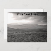  heuvels van het Briefkaart Perthshire Scotland (Voorkant / Achterkant)