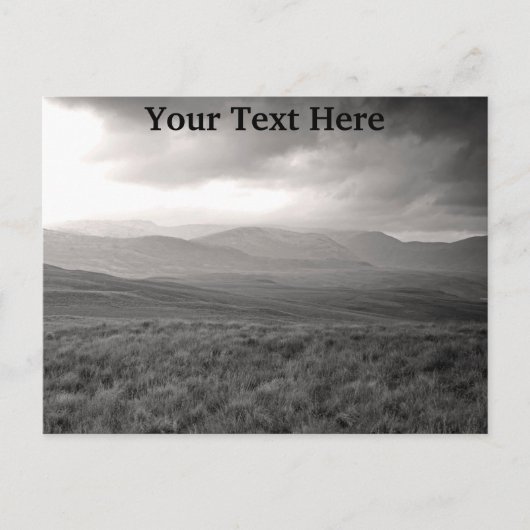  heuvels van het Briefkaart Perthshire Scotland (Voorkant)