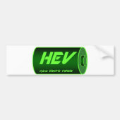HEV-groene batterij Bumpersticker (Voorkant)