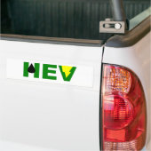 HEV groene bliksem V Bumpersticker (Op Truck)