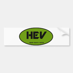 HEV hybride elektrisch voertuig Bumpersticker