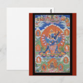 Hevajra Tibetaans boeddhistische godheidskunst Briefkaart (Voorkant / Achterkant)
