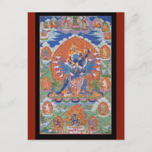 Hevajra Tibetan Buddhist Deity Art Briefkaart