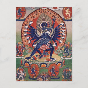 Hevajra Tibetan Buddhist Deity Briefkaart