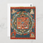 Hevajra Tibetan Buddhist Deity Mandala Briefkaart (Voorkant / Achterkant)