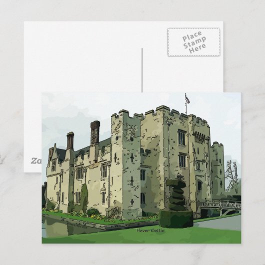 Hever Castle Design 2 Briefkaart (Voorkant / Achterkant)
