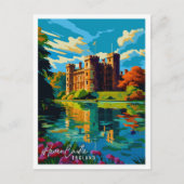 Hever Castle Engeland vintage reisillustratie Briefkaart (Voorkant)