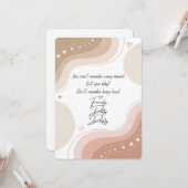 Hevig, dagelijks, diep - Kaart voor een nieuwe mam (Voorkant / Achterkant in situ)