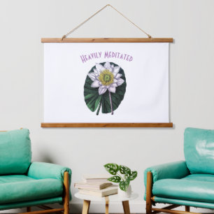 Hevig Gemediteerde Grappige Lotus Hangend Wandkleed