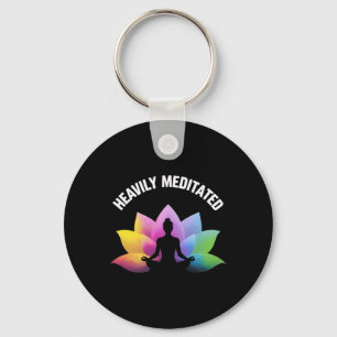 Hevig Gemediteerde Yoga Lotus Ontspan Lance Zen Sp Sleutelhanger