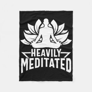 Hevig Gemediteerde Yoga Meditatie Lotus Namaste Bu Fleece Deken