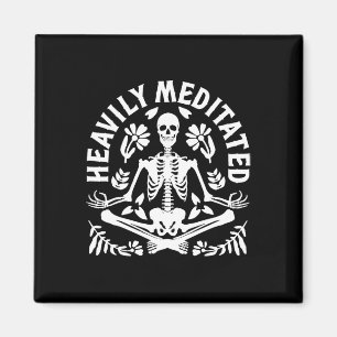 Hevig Gemediteerde Yoga Meditatie Spiritueel Skele Magneet