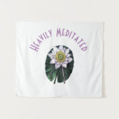 Hevig Overpeinsde Grappige Lotus Wandkleed (Voorkant (horizontaal))
