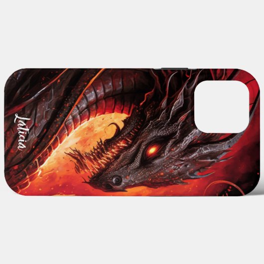 Hevige Draak en Vuur Case-Mate iPhone Case (Achterkant (horizontaal))