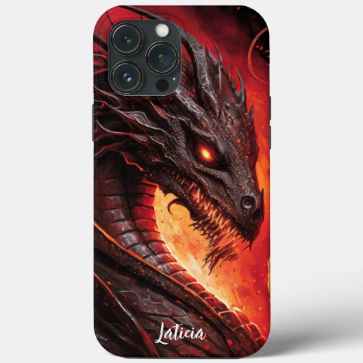 Hevige Draak en Vuur Case-Mate iPhone Case (Achterkant)