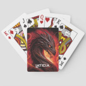 Hevige Draak en Vuur Pokerkaarten (Achterkant)