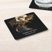 Hevige drakenfokkerij kartonnen onderzetters (Schuin)