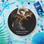 Hevige drakenfokkerij papieren bordje (Feest)